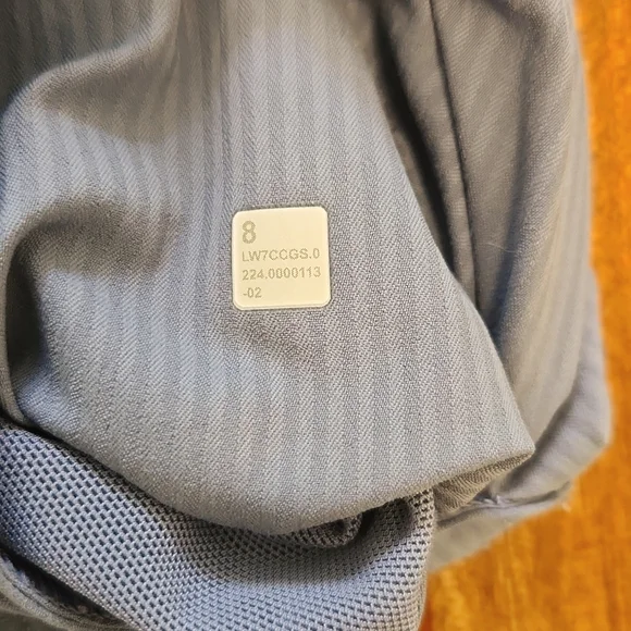 Lululemon Dance Studio High Rise Short 3.5" Oasis Blue Sz 8 - Picture 4 of 7